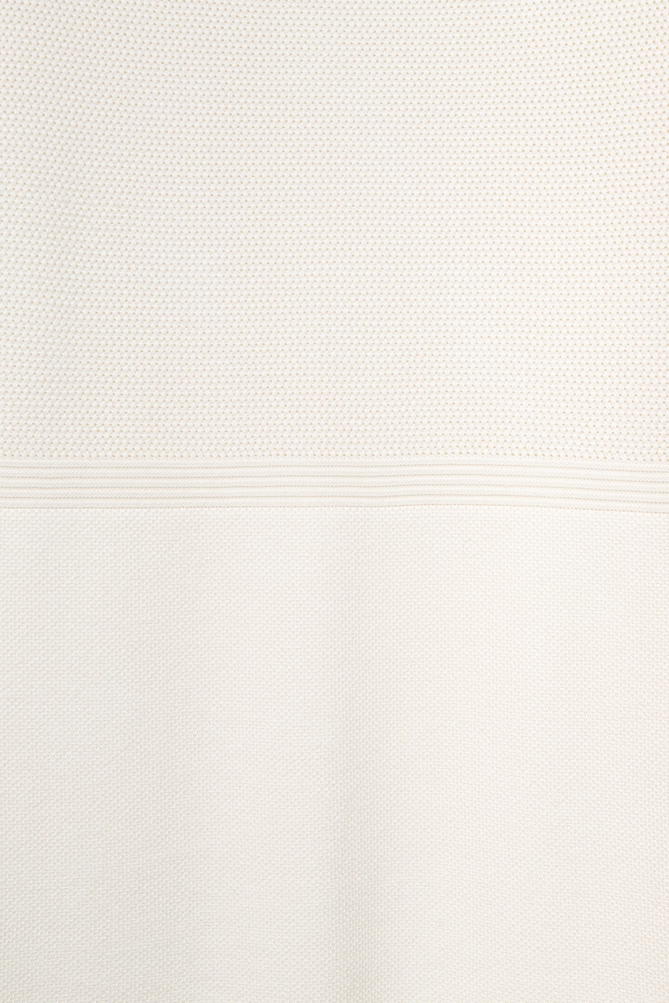 Loro Piana Ivory Silk & Cotton Textured Knit Dress