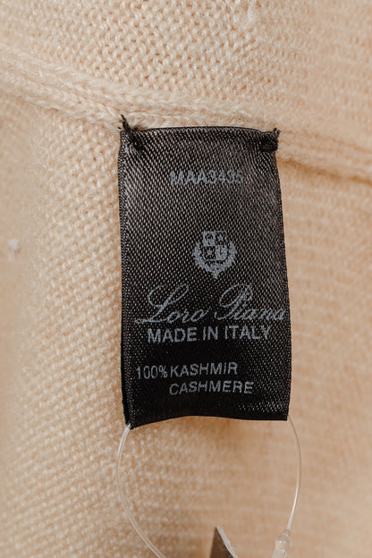 Loro Piana Cream Cashmere Turtleneck Sweater