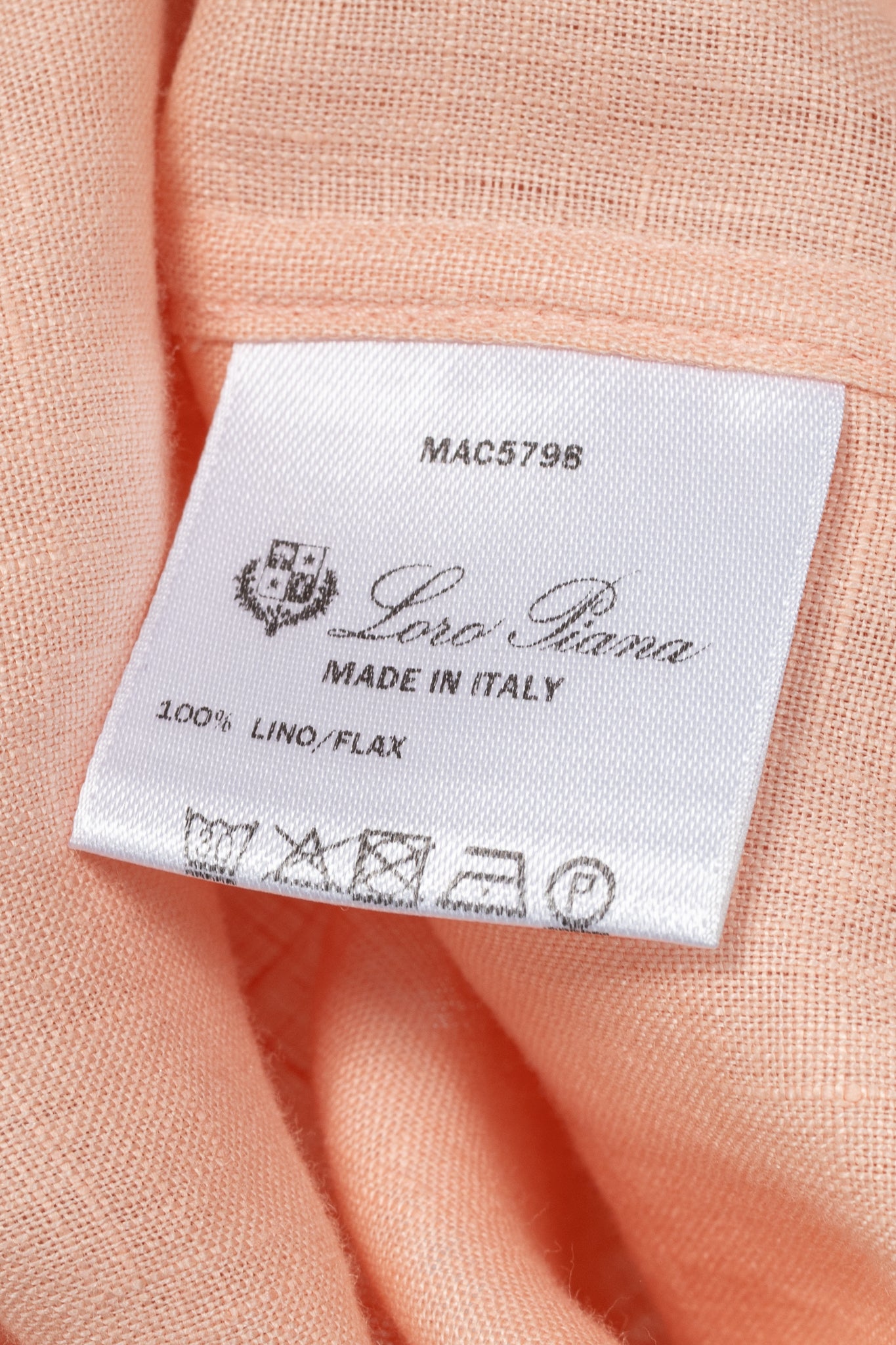 Loro Piana Coral Flax Buttoned Shirt