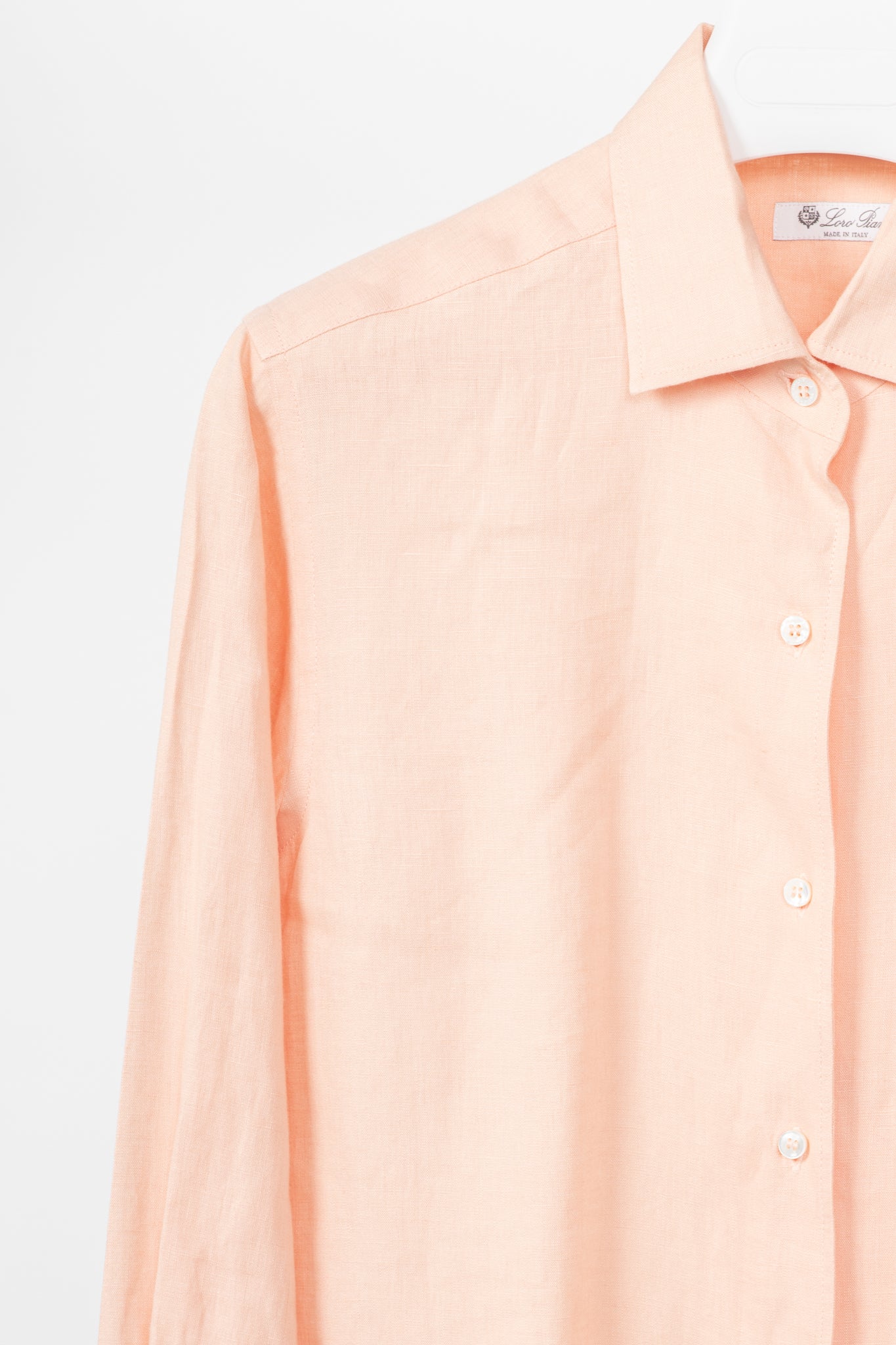 Loro Piana Coral Flax Buttoned Shirt