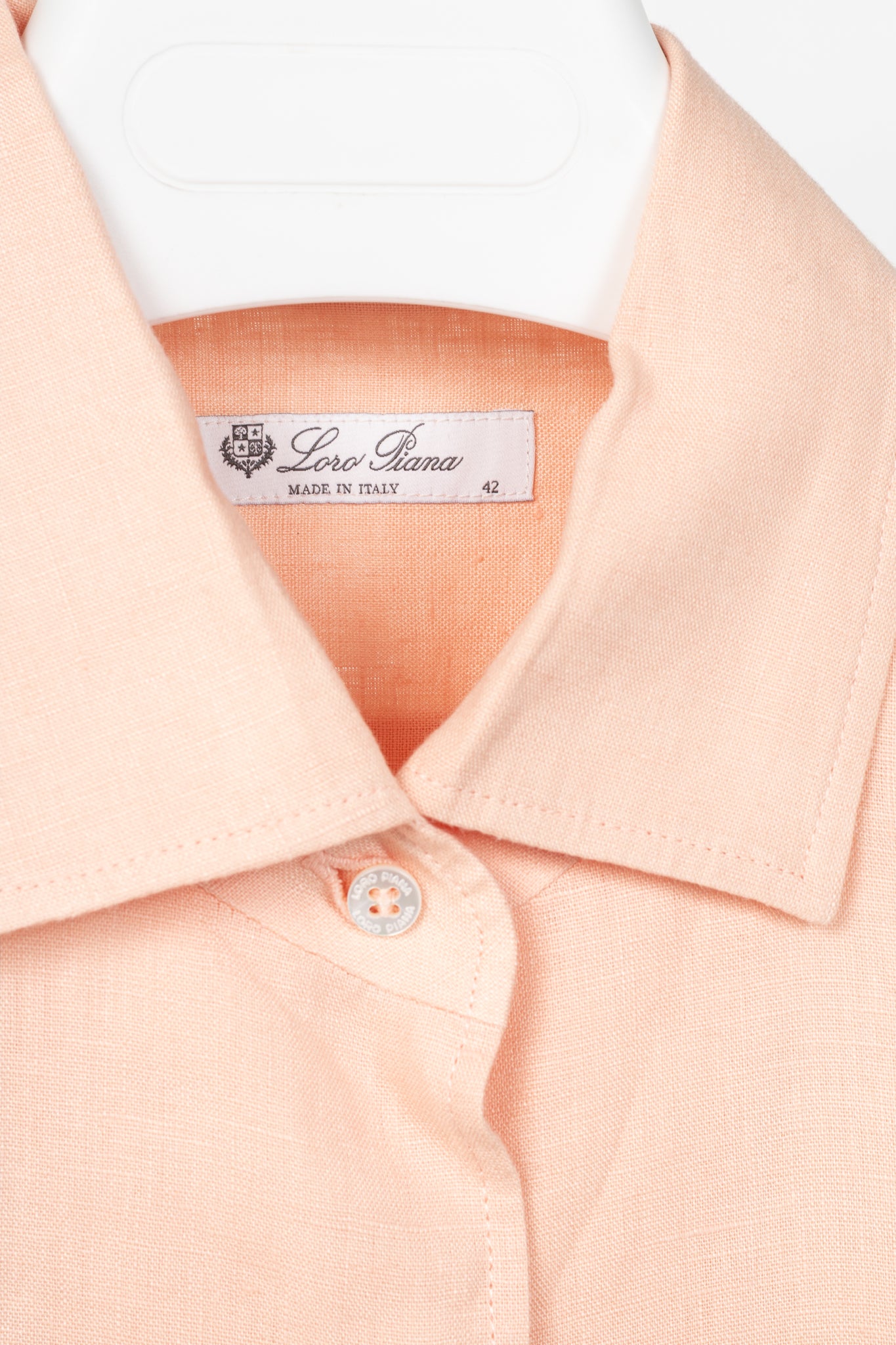 Loro Piana Coral Flax Buttoned Shirt