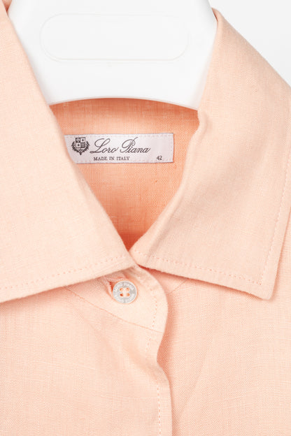 Loro Piana Coral Flax Buttoned Shirt