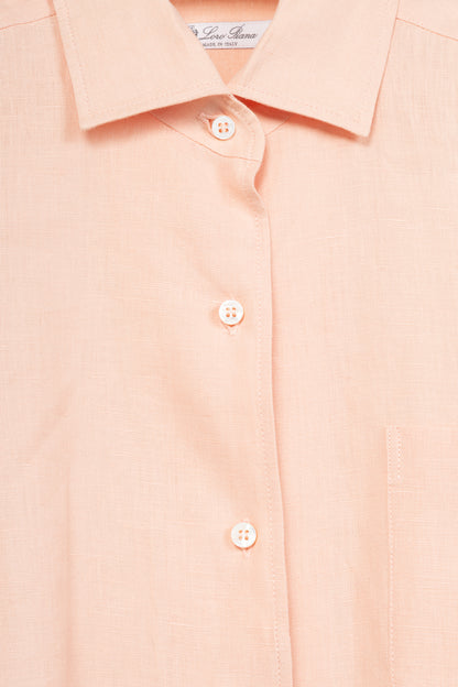 Loro Piana Coral Flax Buttoned Shirt