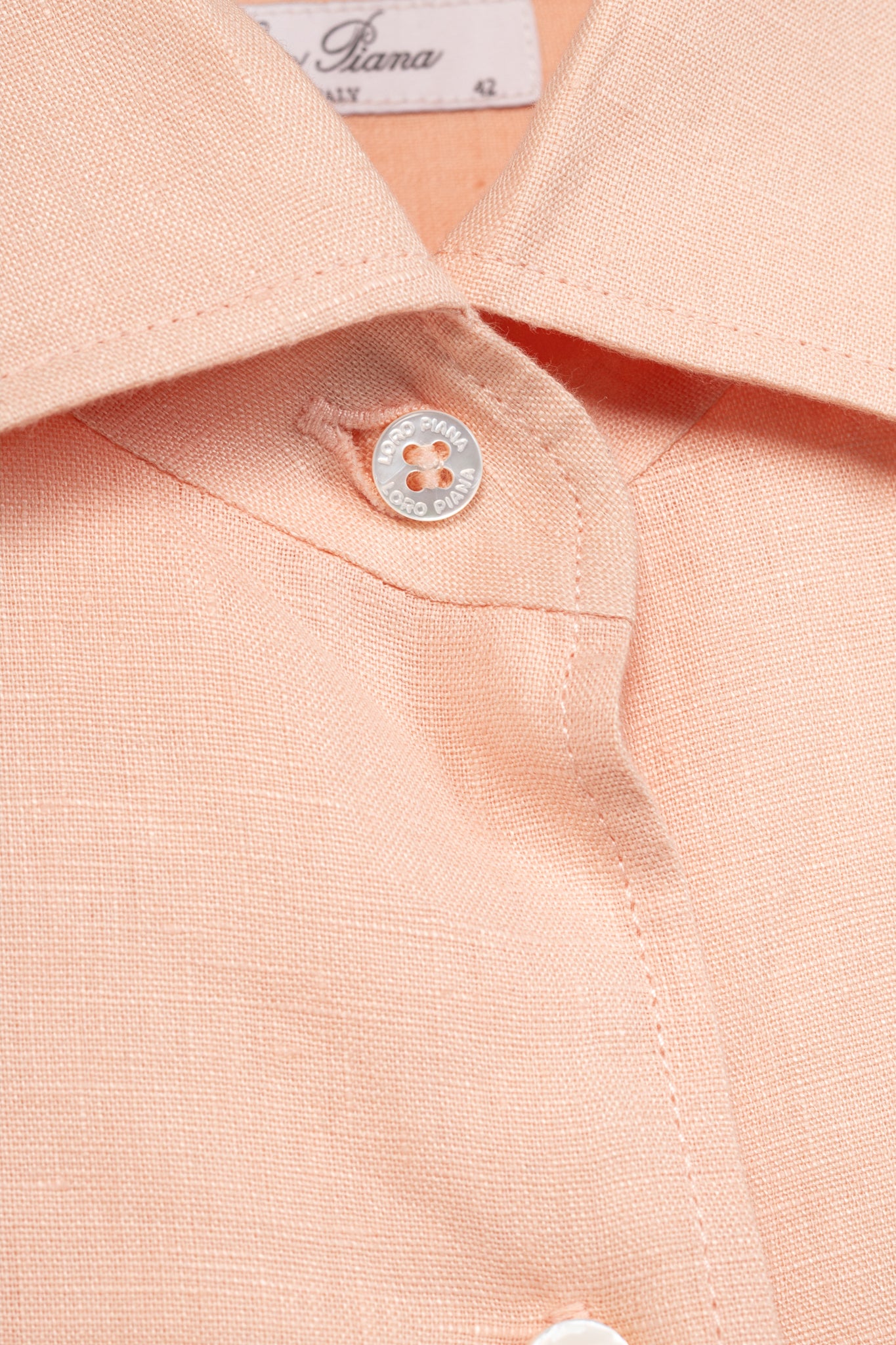 Loro Piana Coral Flax Buttoned Shirt