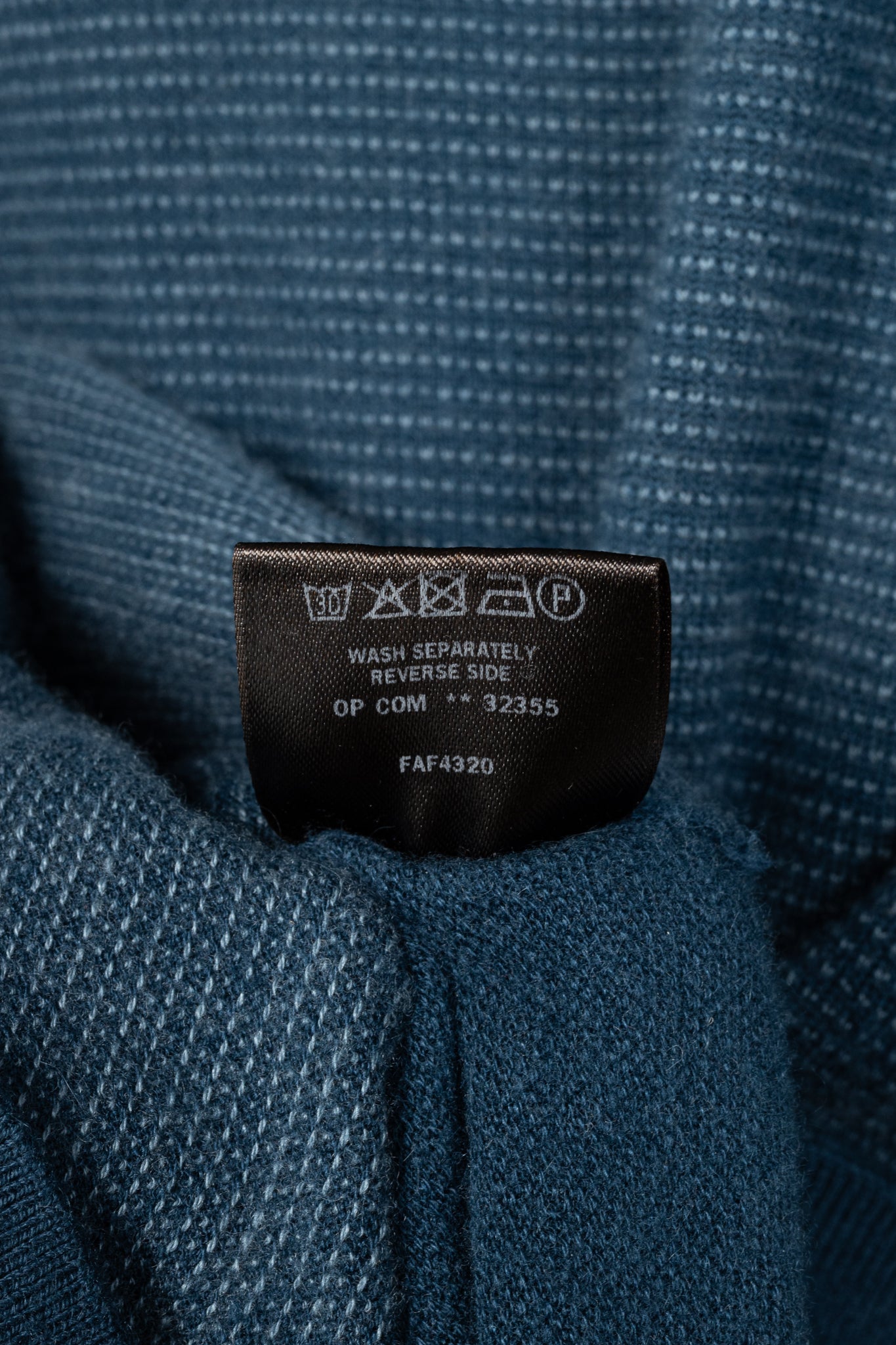 Loro Piana Blue Cashmere-Knit V-Neck Sweater