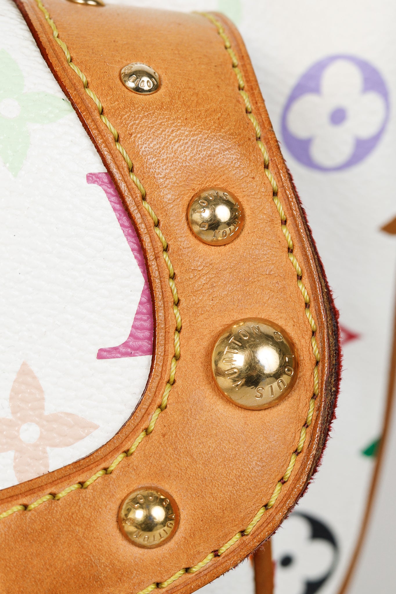 Louis Vuitton x Takashi Murakami Rita White Multicolore Monogram Shoulder Bag