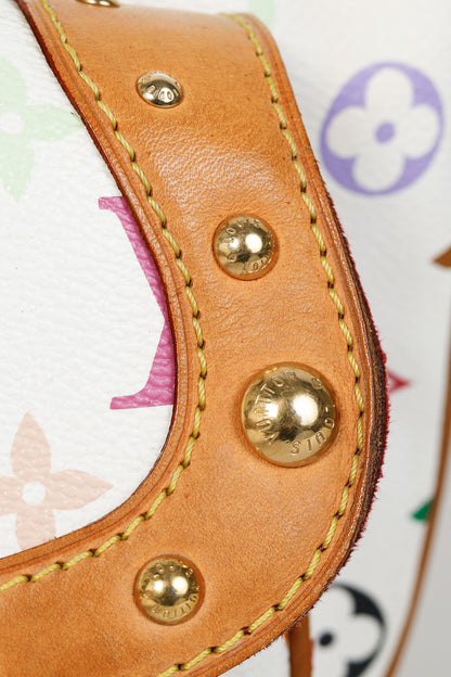 Louis Vuitton x Takashi Murakami Rita White Multicolore Monogram Shoulder Bag