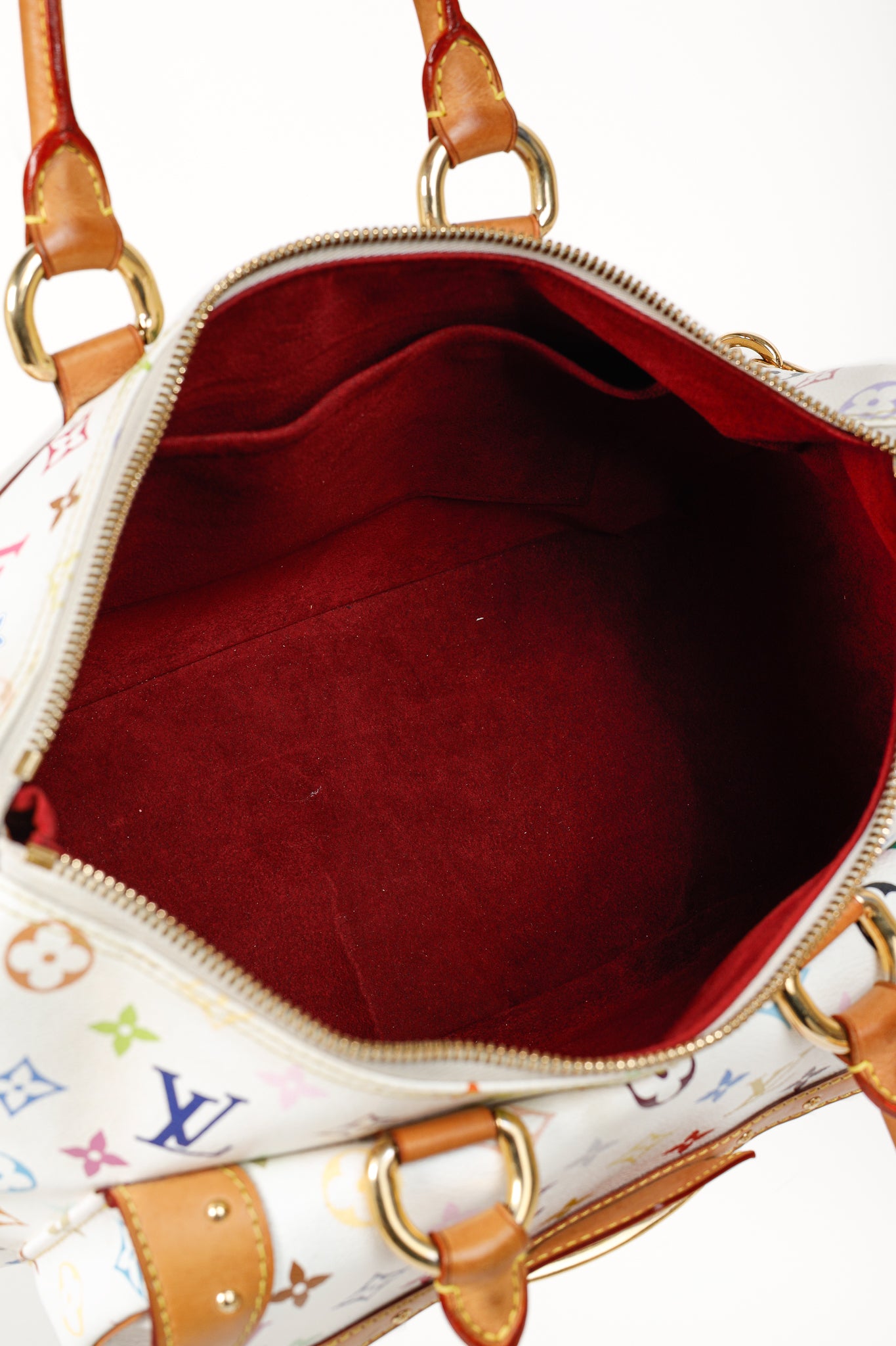 Louis Vuitton x Takashi Murakami Rita White Multicolore Monogram Shoulder Bag