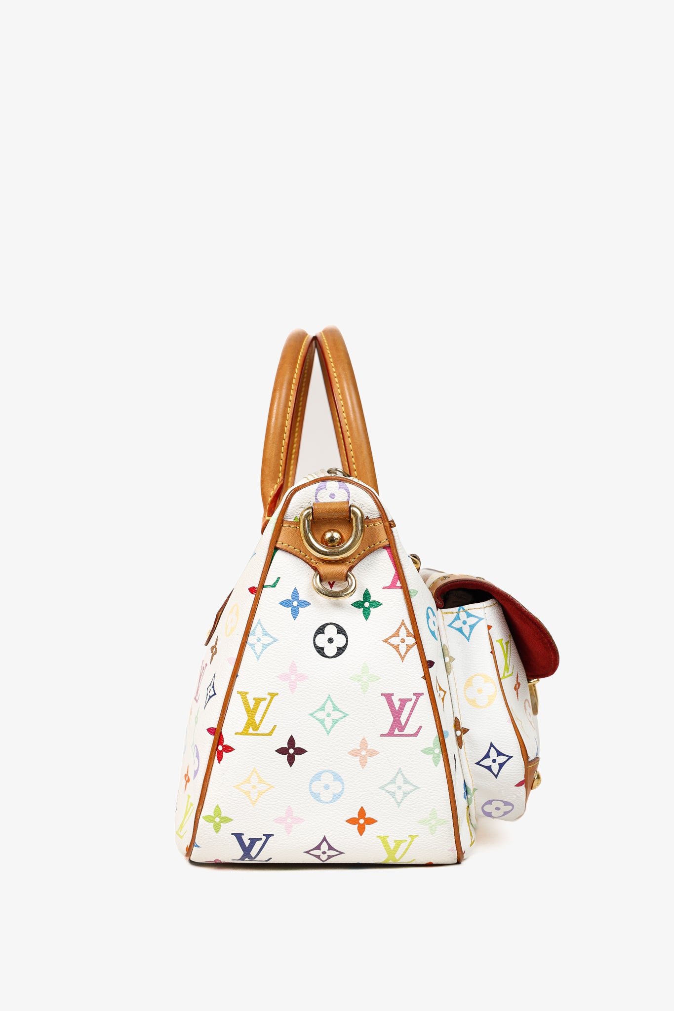 Louis Vuitton x Takashi Murakami Rita White Multicolore Monogram Shoulder Bag