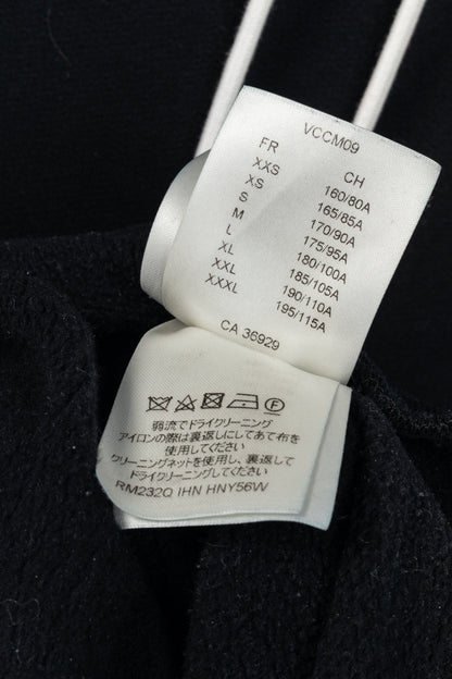 Louis Vuitton Black Embroidered Signature Cotton Hoodie
