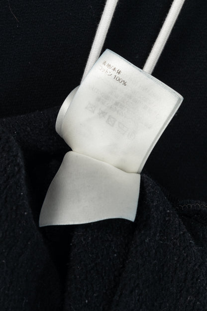 Louis Vuitton Black Embroidered Signature Cotton Hoodie