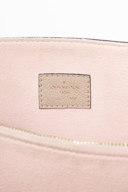 Louis Vuitton Lockme Greige Grained Calfskin Shopper Tote