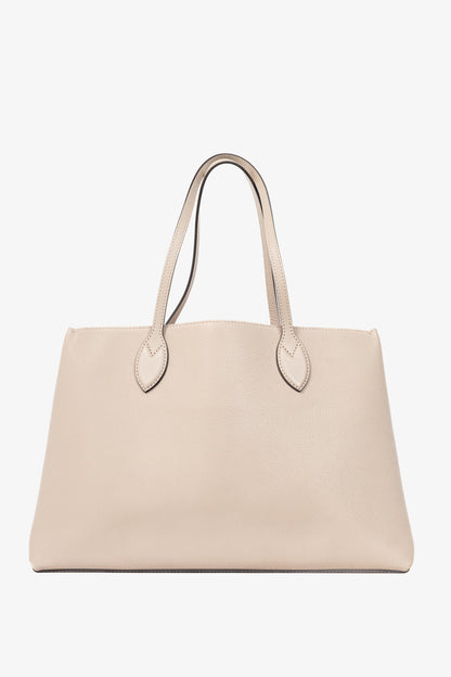 Louis Vuitton Lockme Greige Grained Calfskin Shopper Tote