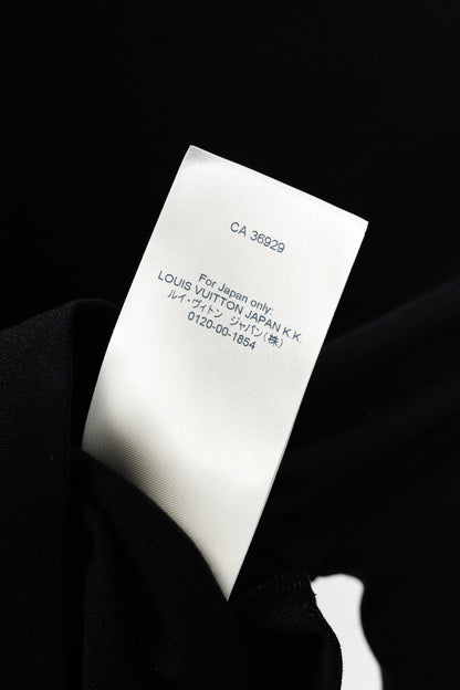 Louis Vuitton Vuittamins Black Cotton Jersey Logo T-Shirt Dress