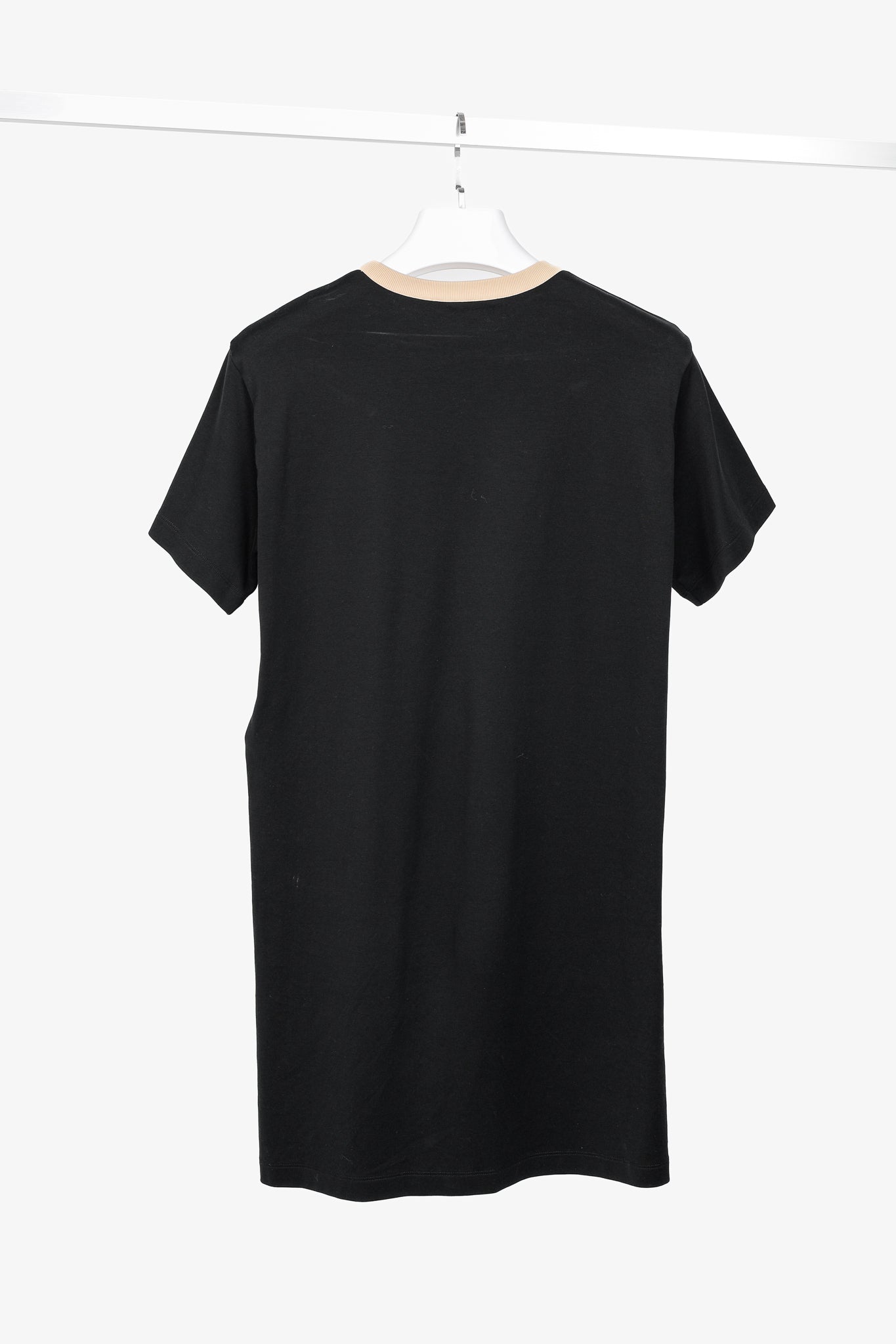 Louis Vuitton Vuittamins Black Cotton Jersey Logo T-Shirt Dress