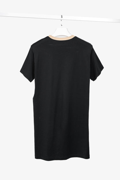 Louis Vuitton Vuittamins Black Cotton Jersey Logo T-Shirt Dress