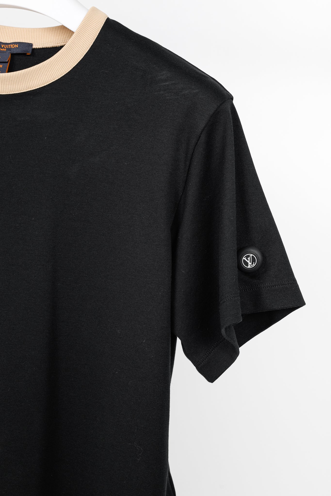 Louis Vuitton Vuittamins Black Cotton Jersey Logo T-Shirt Dress
