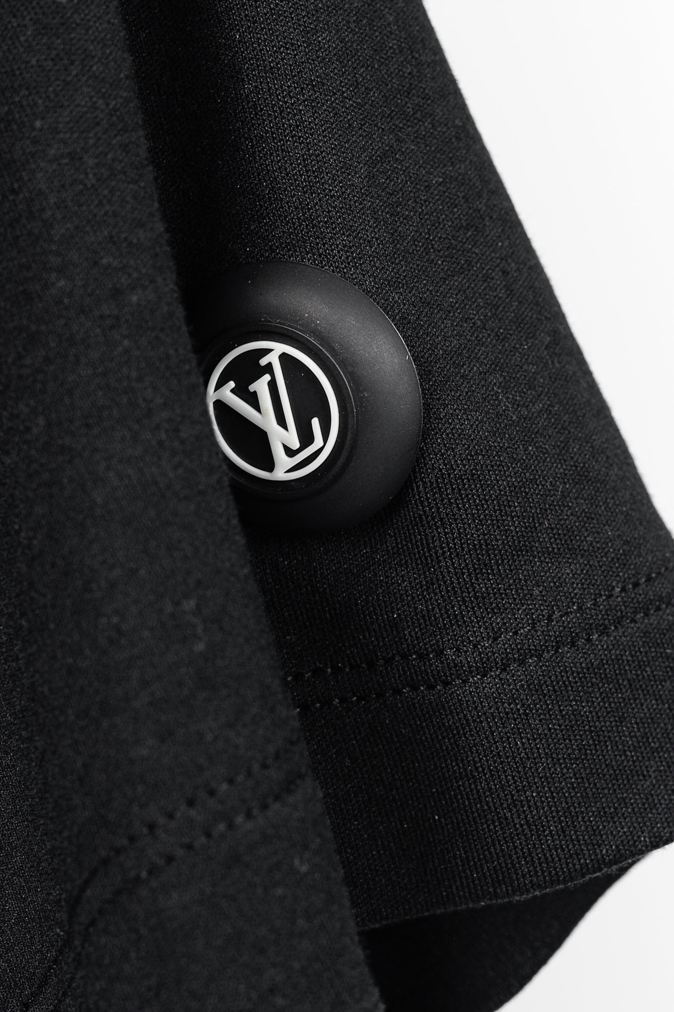 Louis Vuitton Vuittamins Black Cotton Jersey Logo T-Shirt Dress