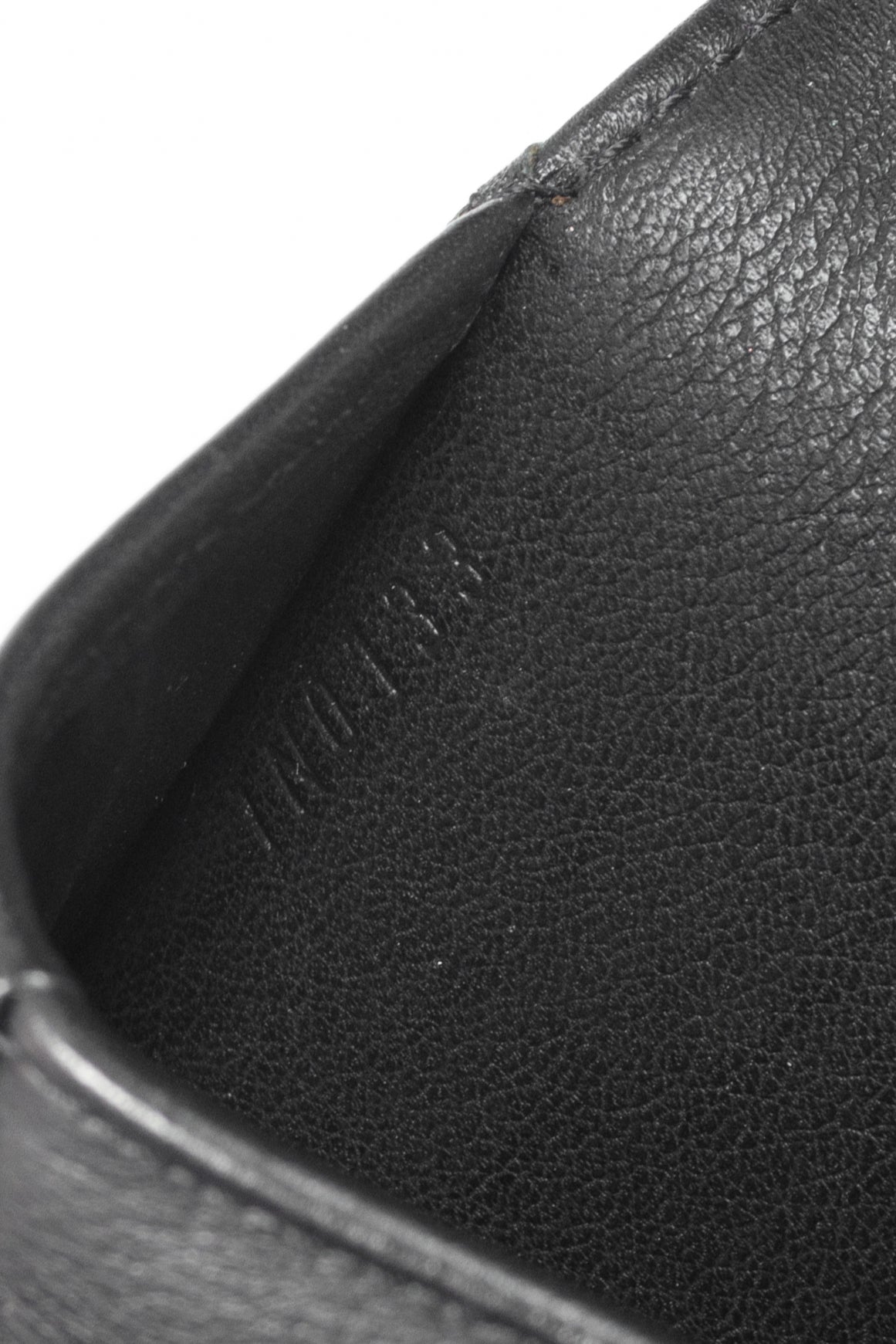 Louis Vuitton Amelia Black Mahina Perforated Leather Wallet