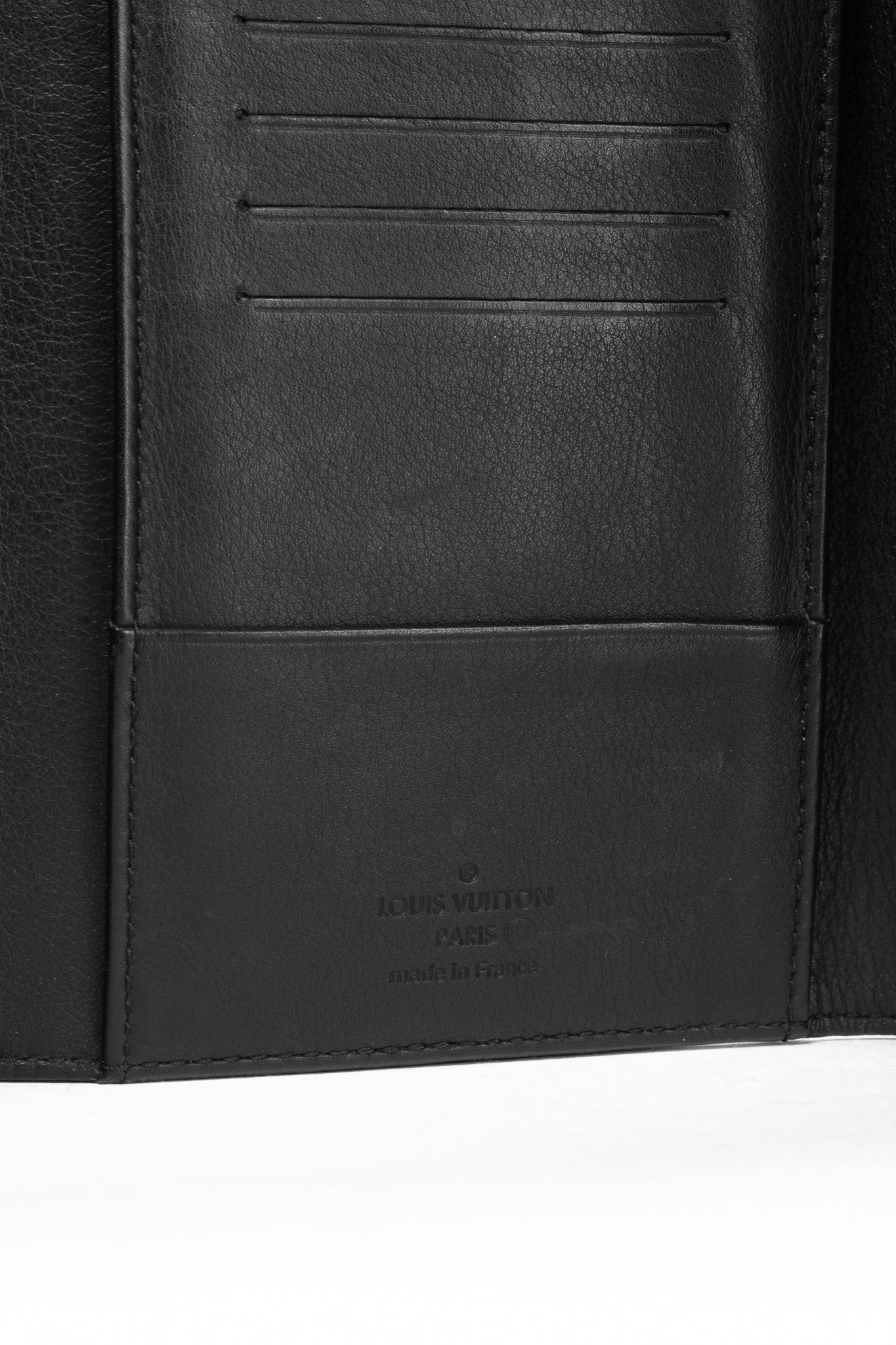 Louis Vuitton Amelia Black Mahina Perforated Leather Wallet
