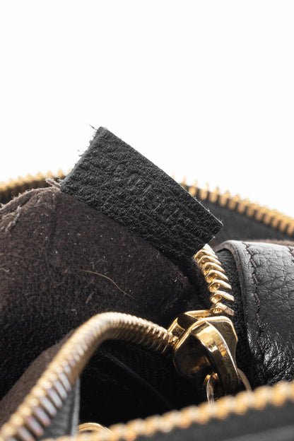 Louis Vuitton Selene MM Black Mahina Leather Hobo