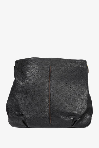 Louis Vuitton Selene MM Black Mahina Leather Hobo