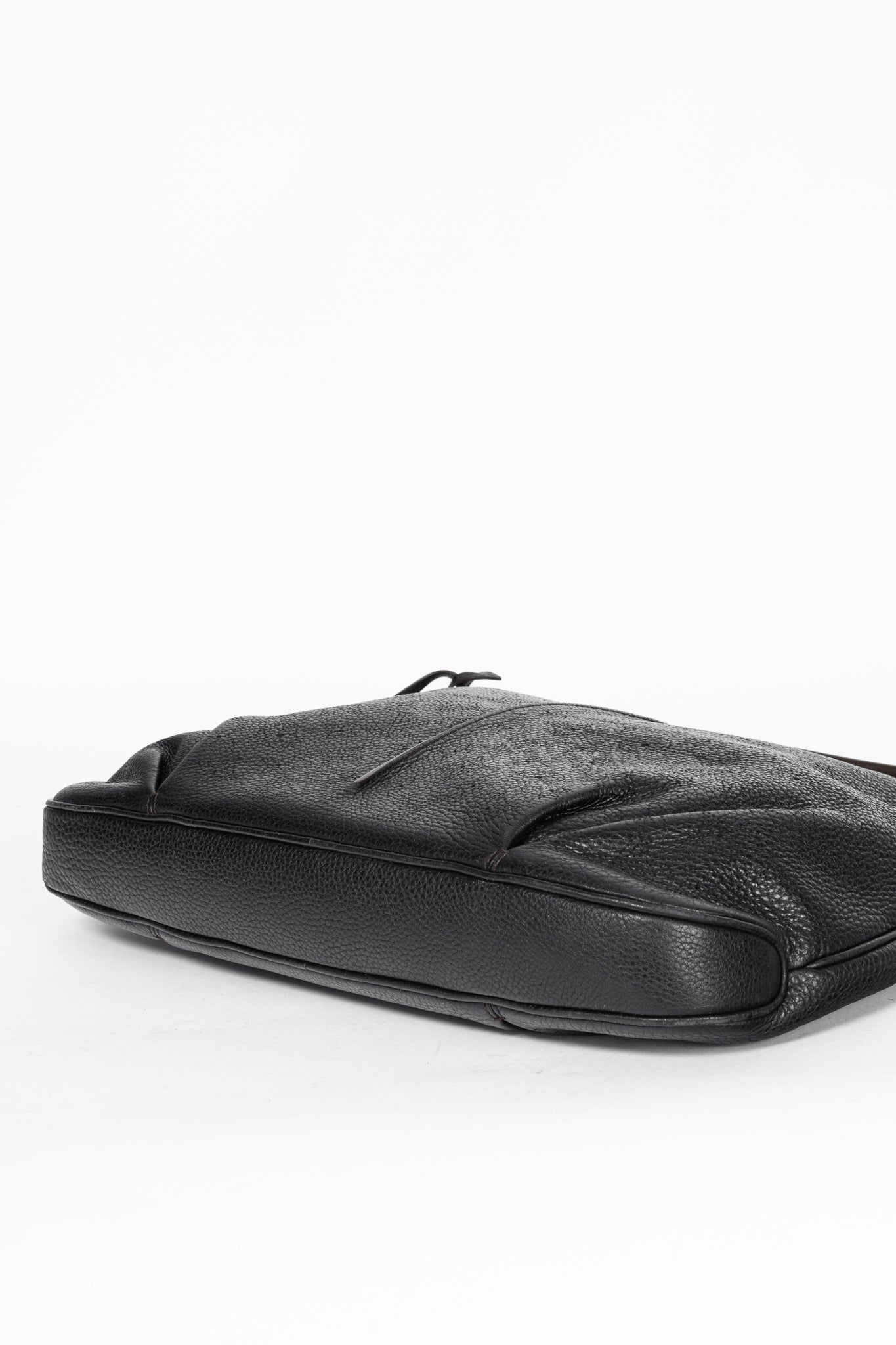 Louis Vuitton Selene MM Black Mahina Leather Hobo