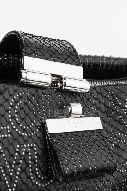 Louis Vuitton AW/08 Runway Lutece Black Perfore Python Shoulder Bag