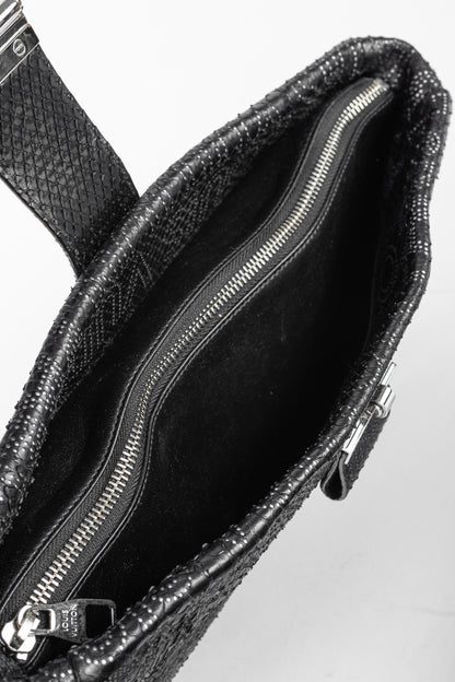 Louis Vuitton AW/08 Runway Lutece Black Perfore Python Shoulder Bag