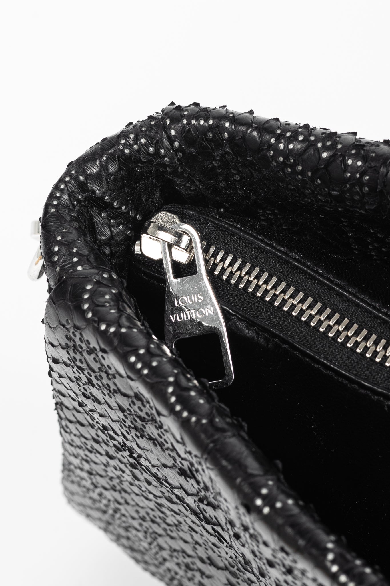 Louis Vuitton AW/08 Runway Lutece Black Perfore Python Shoulder Bag