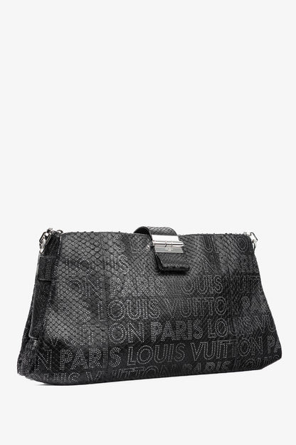 Louis Vuitton AW/08 Runway Lutece Black Perfore Python Shoulder Bag