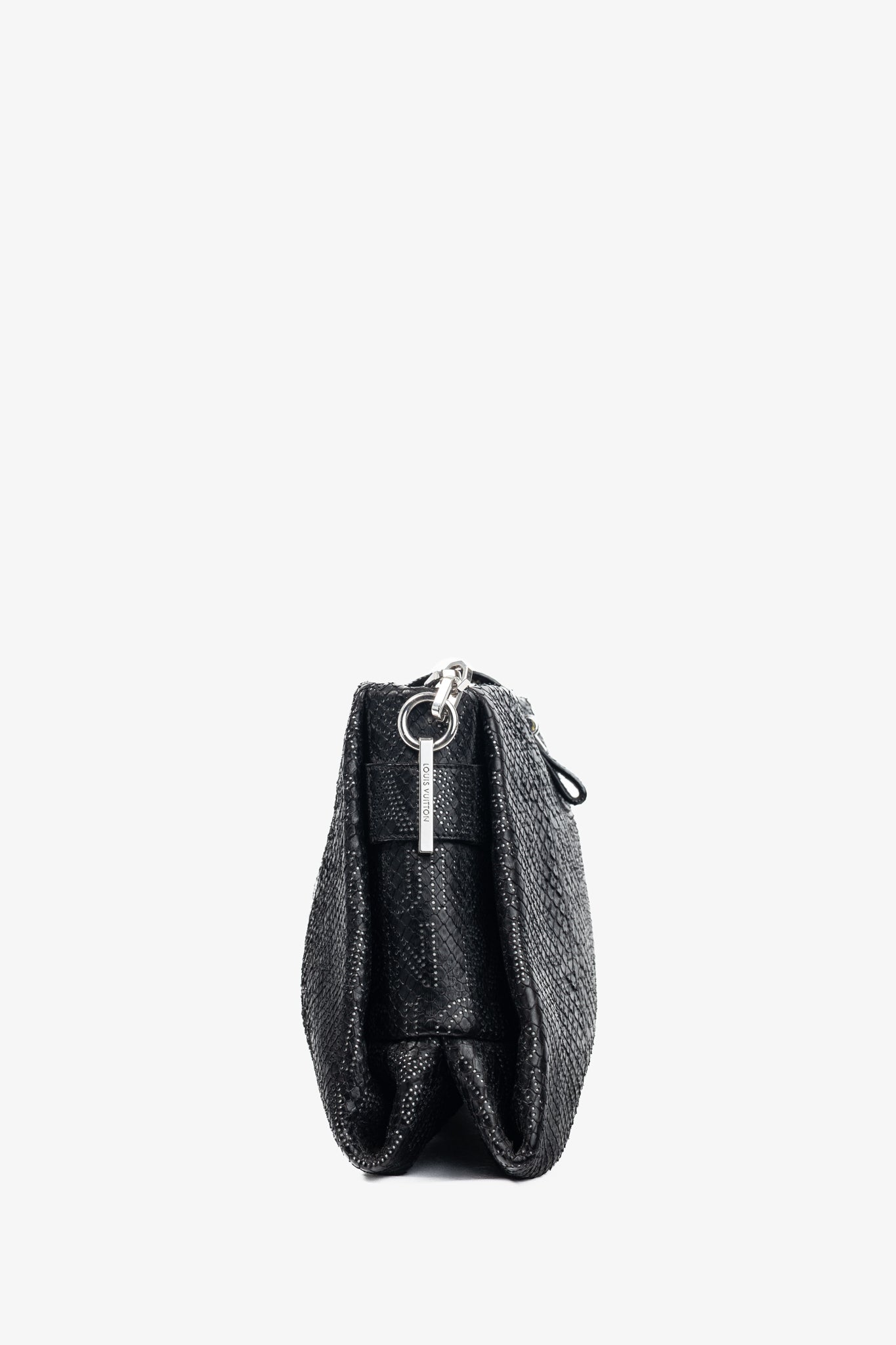 Louis Vuitton AW/08 Runway Lutece Black Perfore Python Shoulder Bag