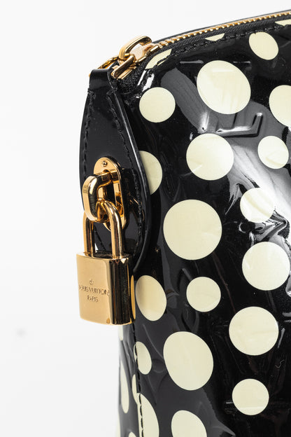 Louis Vuitton x Yayoi Kusama Lockit MM Infini Noir Monogram Vernis Dots Tote