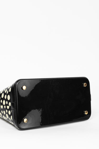 Louis Vuitton x Yayoi Kusama Lockit MM Infini Noir Monogram Vernis Dots Tote