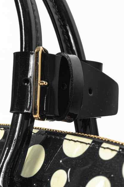 Louis Vuitton x Yayoi Kusama Lockit MM Infini Noir Monogram Vernis Dots Tote