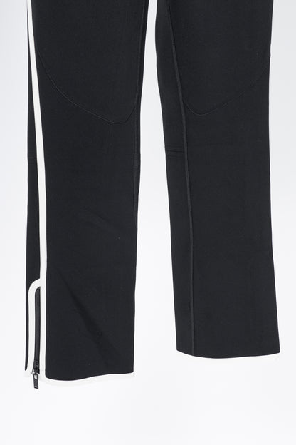 Louis Vuitton Black Stretch Piped Flared Pants