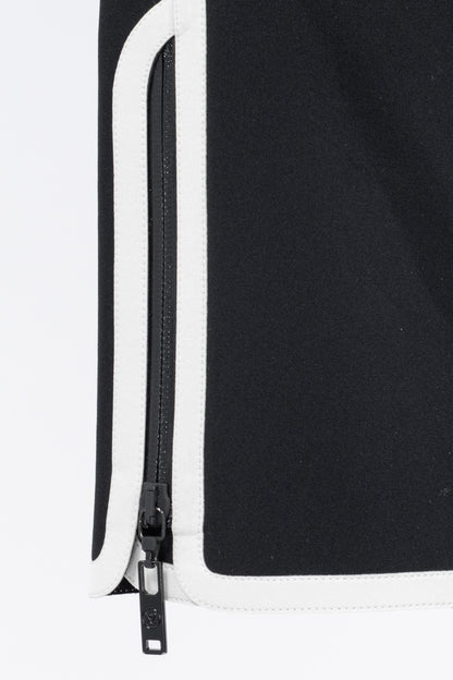 Louis Vuitton Black Stretch Piped Flared Pants