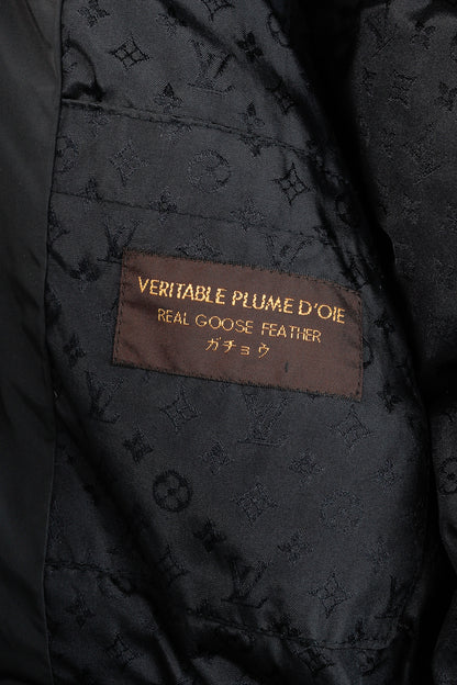 Louis Vuitton Black Belted Patch Goose-Feather-Fill Puffer Jacket