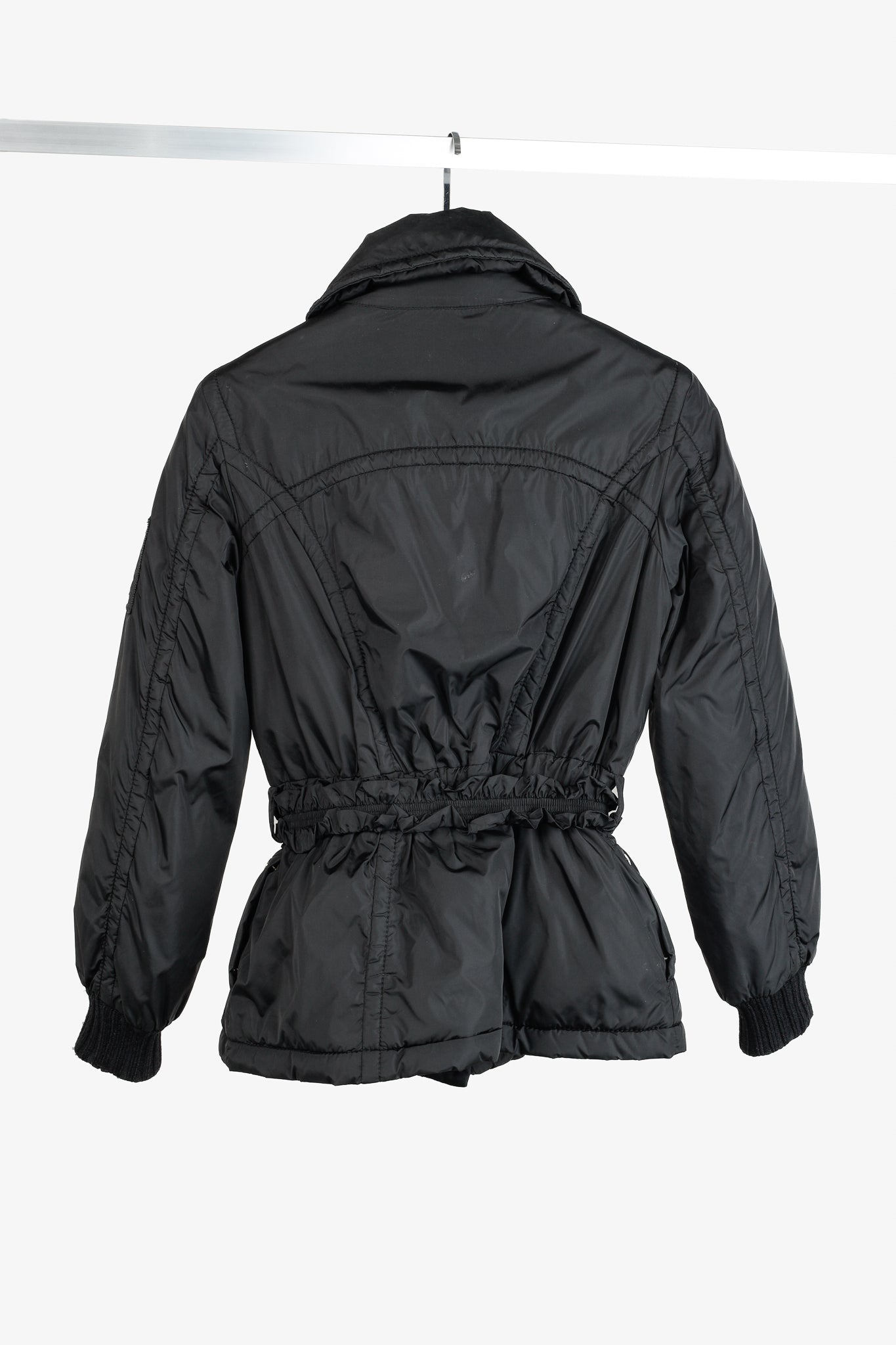 Louis Vuitton Black Belted Patch Goose-Feather-Fill Puffer Jacket