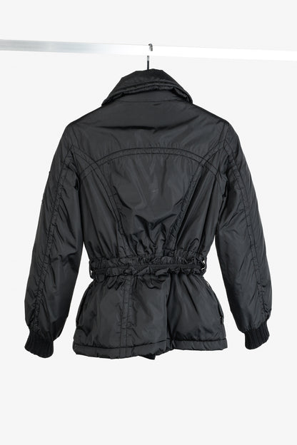 Louis Vuitton Black Belted Patch Goose-Feather-Fill Puffer Jacket