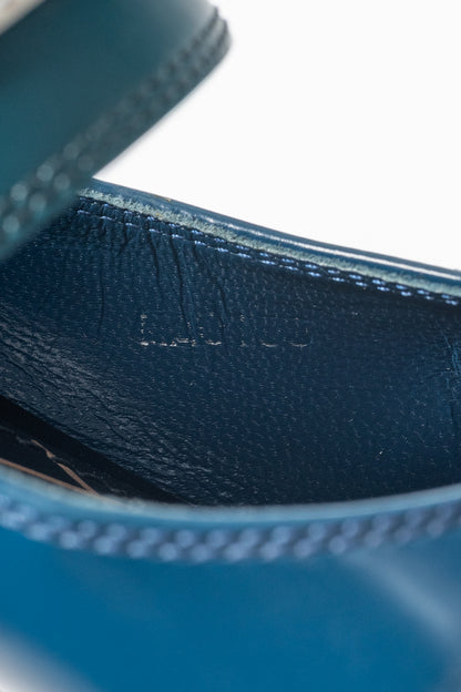 Louis Vuitton AW15 Runway Blue & Black Colourblock Mary Jane Heels
