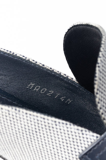 Louis Vuitton LV Mare White & Navy Open Back Loafers