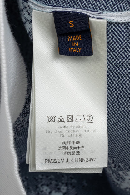 Louis Vuitton Indigo & White Monogram Bandana Crewneck Sweater