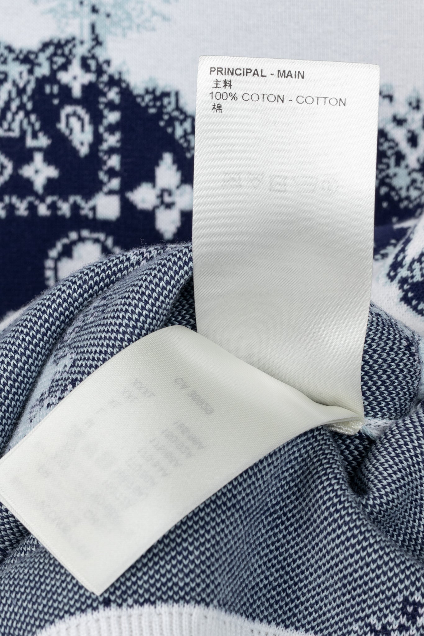 Louis Vuitton Indigo & White Monogram Bandana Crewneck Sweater