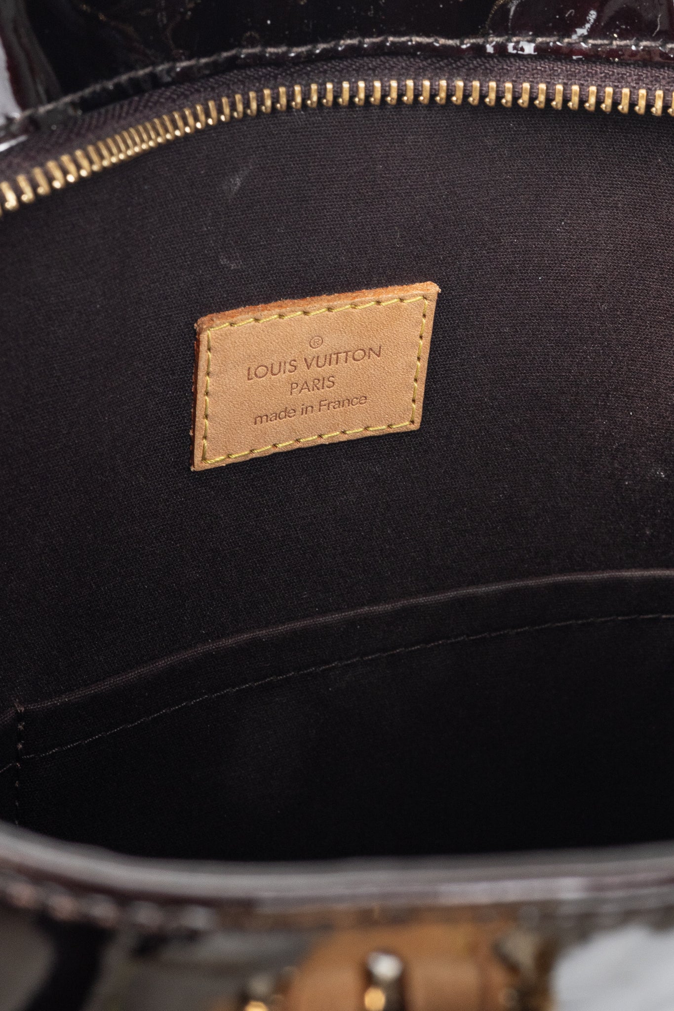 Louis Vuitton Brentwood Amarante Monogram Vernis Leather Tote