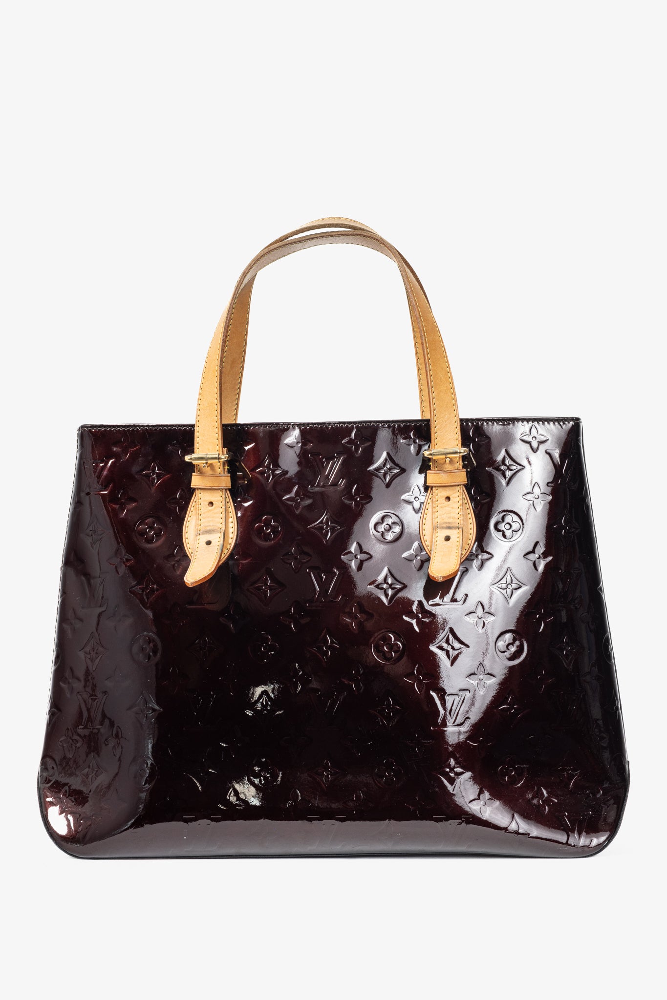 Louis Vuitton Brentwood Amarante Monogram Vernis Leather Tote