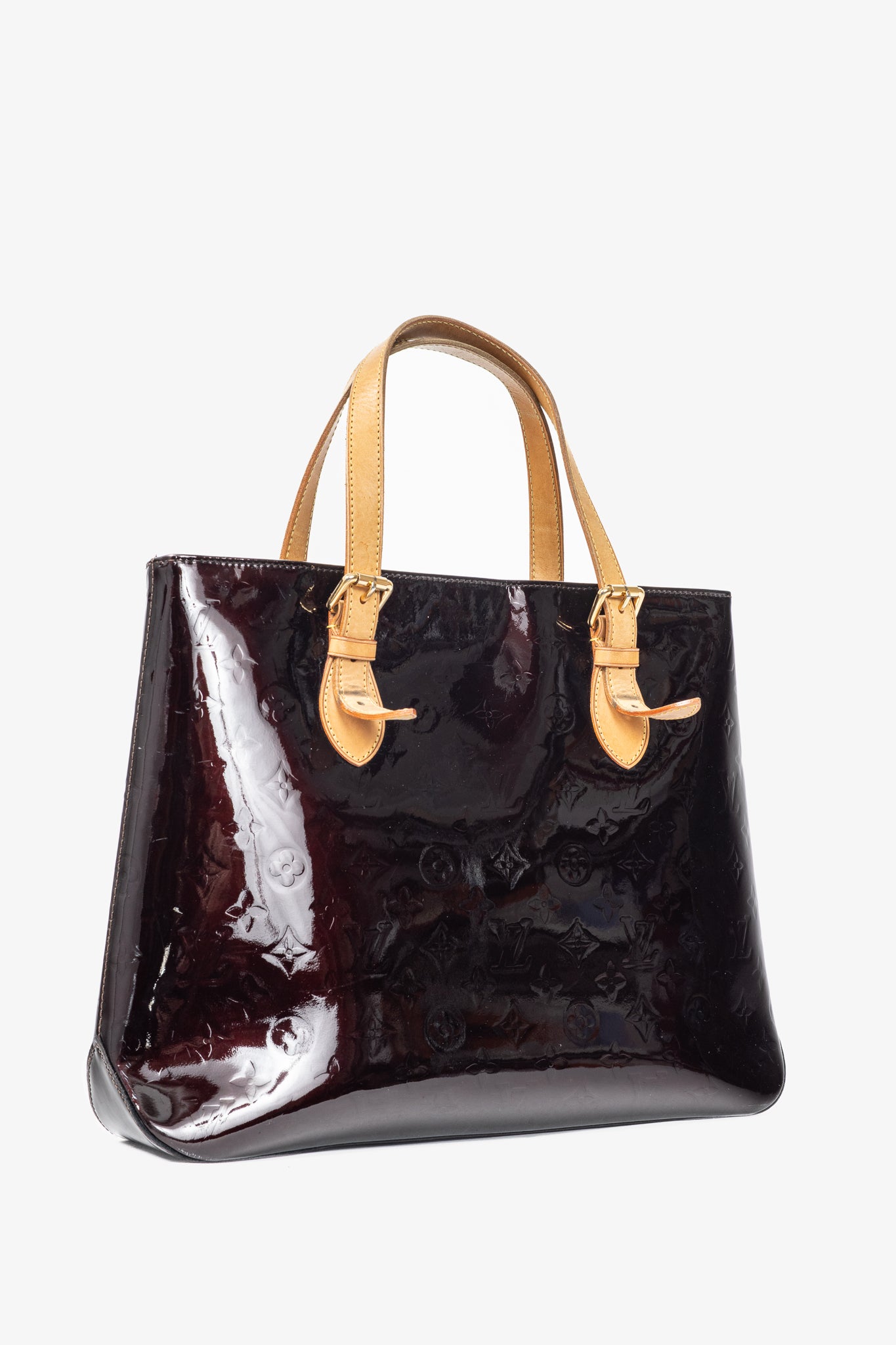 Louis Vuitton Brentwood Amarante Monogram Vernis Leather Tote
