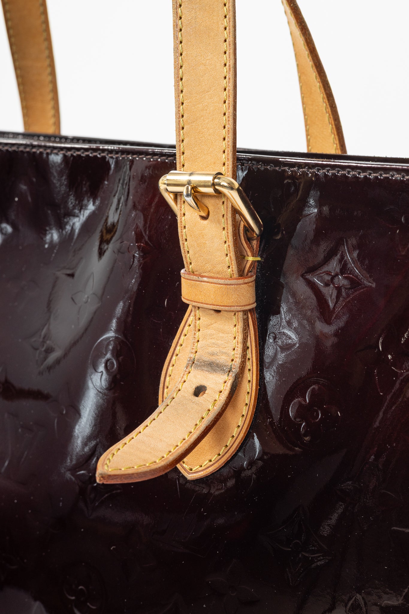 Louis Vuitton Brentwood Amarante Monogram Vernis Leather Tote