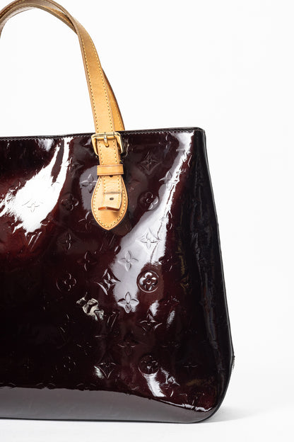 Louis Vuitton Brentwood Amarante Monogram Vernis Leather Tote