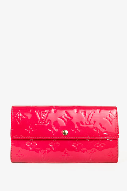 Louis Vuitton Sarah Rose Pop Monogram Vernis Leather Wallet